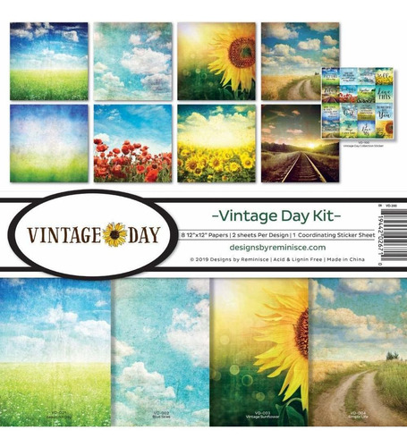 Reminisce Vd-200 Vintage Day Scrapbook Collection Kit