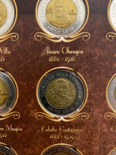 Moneda Conmemorativa Eulalio Gutierrez