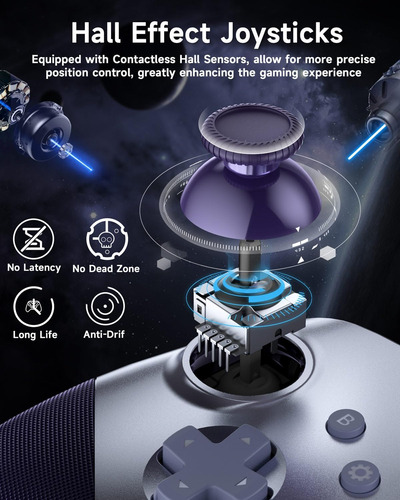 Easysmx X10 Controlador Inalámbrico Para Pc Con Doble Efecto