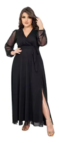 Mercado livre vestido preto longo 2025