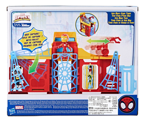 Set De Juego Torre Stark Con Figura De Iron Man, +3 Años