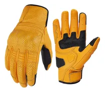 Comprar Nuevo Guantes De Moto, Guantes Transpirables De Piel For