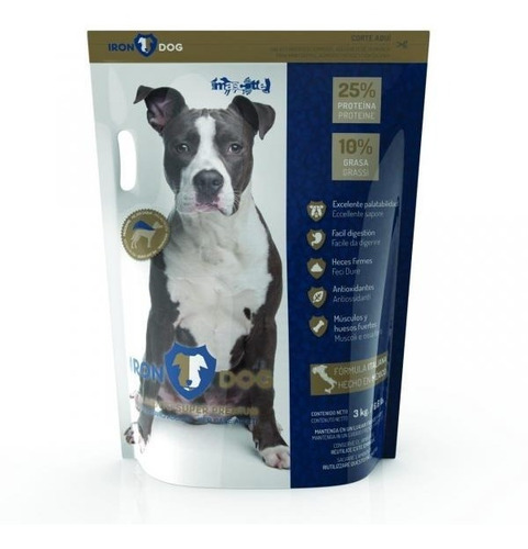 Alimento Perro Adulto Super Premium 3 Kg Iron Dog