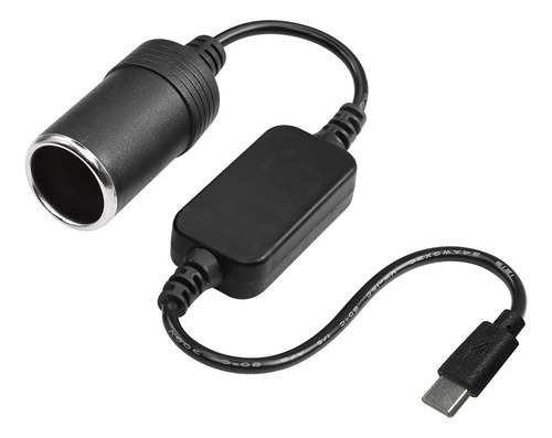 Convertidor Usb/type-c De 5v A 12v Enchufe Cigarrillos Coche