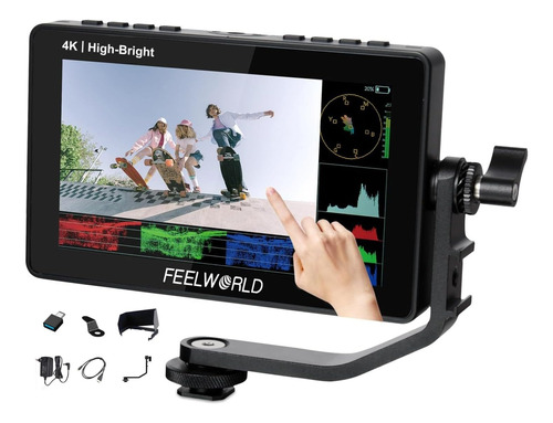 Feelworld F5 Prox Monitor De Campo Brillante De 5.5 Pulgadas