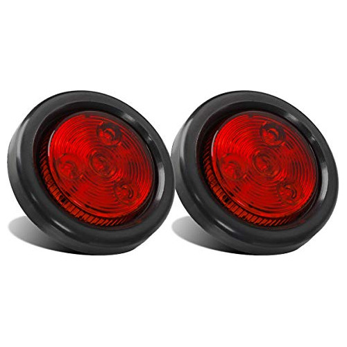 2 Luces Led Rojas Remolque De 2 Pulgadas Enchufe Y Jueg...