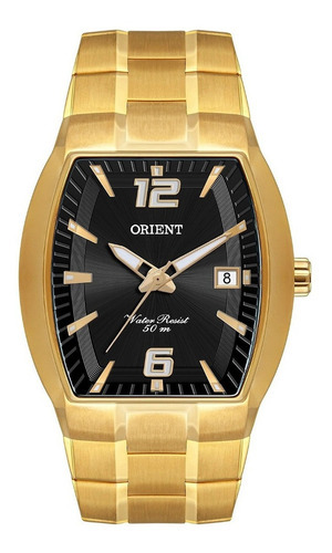 Relógio Orient Masculino Ggss1017 P2kx Dourado Quadrado