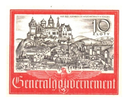 Tercer Reich Estampilla Ocupación De Polonia 1940/41