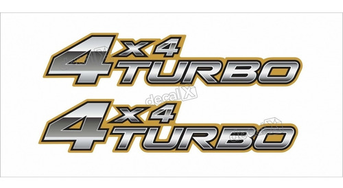 Par Emblema Adesivo Toyota Hilux 4x4 Turbo 2006 Lateral Fgc