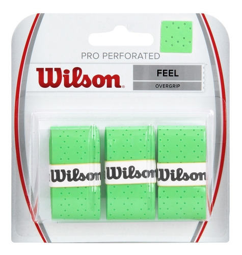 Cubre Grip Wilson Pro Perforated Feel X 3 Unid Palermo Tenis