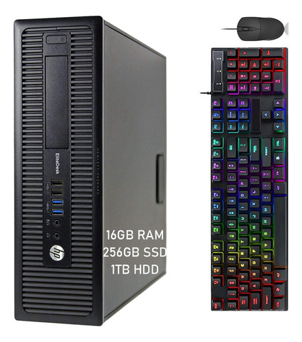 Pc Completo Sff Hp 800 G1 Core I7 4770 16g 256g Ssd+1tb Hdd (Reacondicionado)