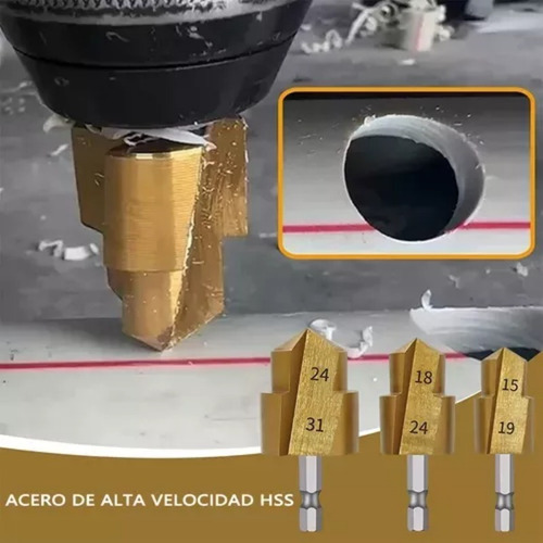 Broca Escalonada De Elevación Ppr Brocas Para Taladro 3pcs