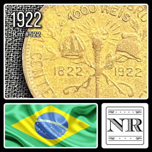 Brasil - 1000 Reis - Año 1922 - Km #522 - Independencia