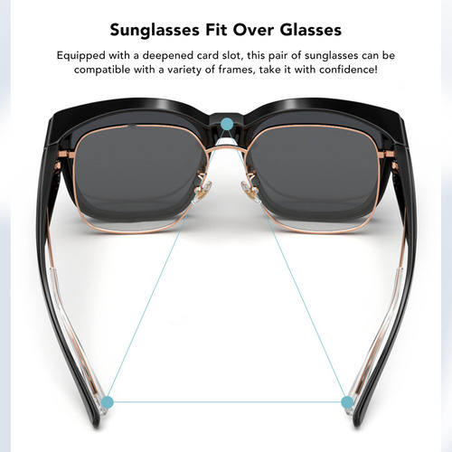 Gafas De Sol De Gran Tamaño Que Se Ajustan Sobre Las Gafas D