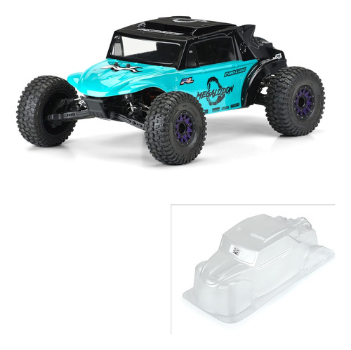 Megalodon De Carreras Pro-línea Desert Buggy Clear Body Slas