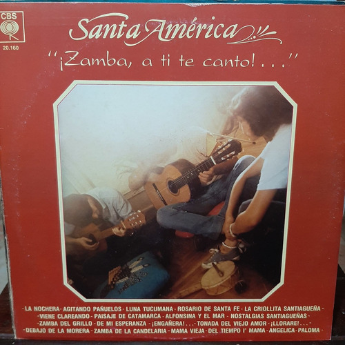 Vinilo Santa America Zamba A Ti Te Canto F5