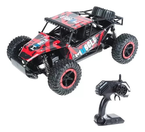 Carrinho Controle Remoto Grande Recarregavel Off Road 1/16