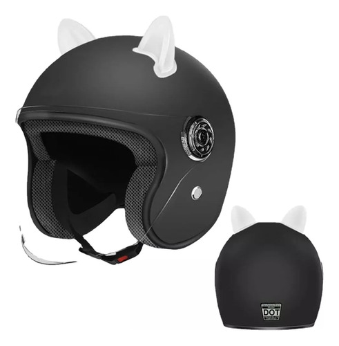 Casco Eléctrico De Motocicleta Con Orejas De Gato Para Adult