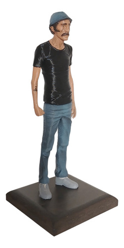 Figura Don Ramón 22cm Con Alto Base Madera Imp 3d