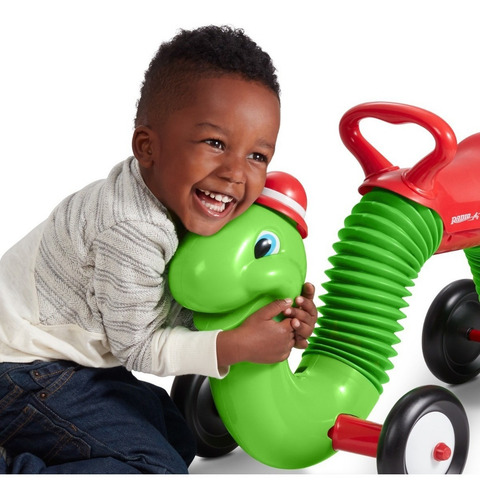 Montable Radio Flyer Inchworm Ride-on Verde Y Azul