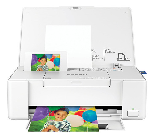Impresora Compacta Para Fotos Inalámbrica De Color  Blanco