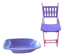 Comprar Set De Bañera Con Silla De Comer P\u002Fmuñecas O Bebotes