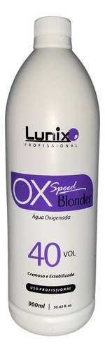 Speed Blonder Água Oxigenada Volume 40 Lunix 900ml Tom 4/0