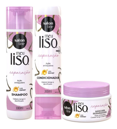 Kit Salon Line Meu Liso Reparação C/3