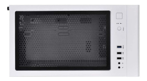 Gabinete Gamer Thermaltake S100 Tg Vidrio Templado Fan Color Blanco