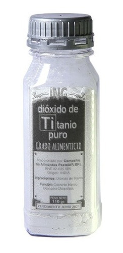 Dioxido De Titanio Para Repostería Marca Pastelar / Lauacu