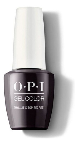 Opi Gelcolor Shh... It´s Top Secret Semipermanente - 15ml Color Violeta Oscuro Con Negro