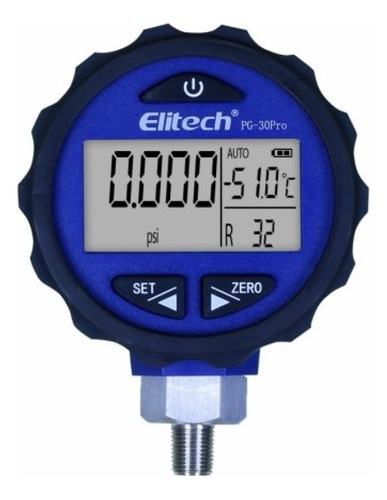 Manômetro Digital Baixa 500 Psi 87 Gases - Pg30 Pro Elitech