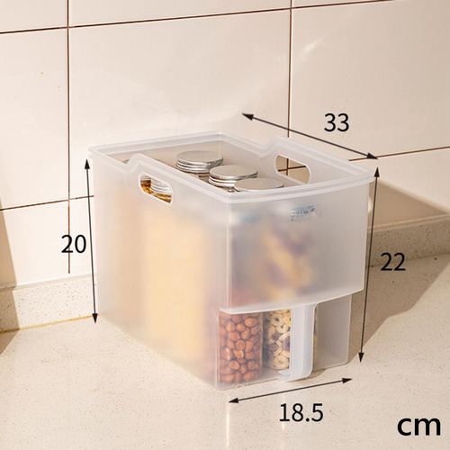 Cesta Organizadora De Cocina Extraíble, Transparente, Pequeñ