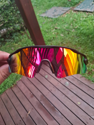 Óculos De Sol Para Corrida 100% Polarizado Vermelho Uv400 Oceano Vermelho Preto Preto