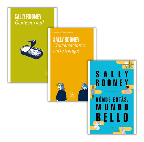 Paquete Sally Rooney - Gente normal + Conversaciones + Mundo bello: 0.0, de Sally Rooney. Serie Sally Rooney, vol. 1/2/3. Editorial Random House, tapa blanda, edición 1.0 en español, 2023