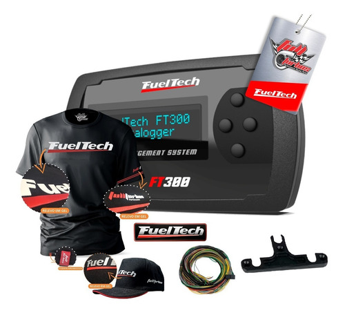 Fueltech Ft300 Com Chicote + Mega Brindes Camiseta Gel Bp