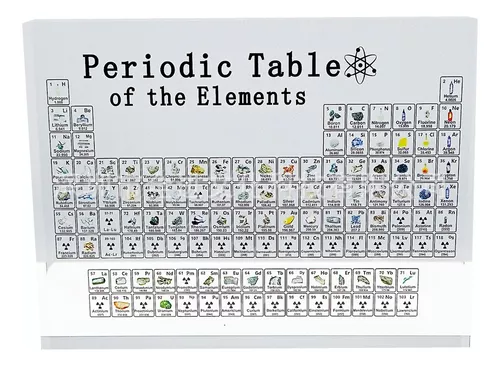 Tabla Periódica De Elementos Químicos Reales Con Cápsulas