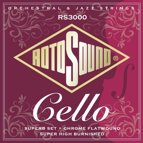 Cuerdas Para Cello Chelo Profesional Flat Rotosound Rs3000
