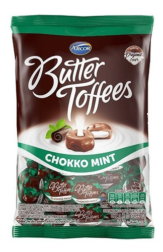 Caramelos Butter Toffees Chokko Mint 822g Arcor