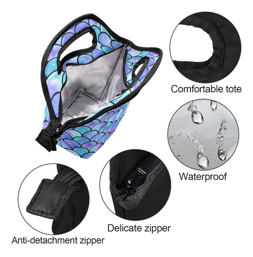 Bolsa Isotermica Naanle Para El Almuerzo Con Cierre En Fo...