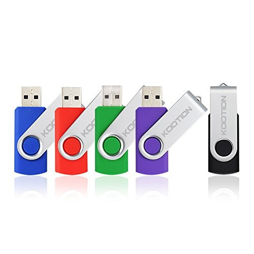 Kootion 5pcs 16gb Usb Flash Drives Thumb Drives Memory Stick