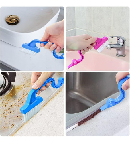 Timotech Kit De 6 Cepillo De Limpieza Para Huecos Y Ranuras Color Multicolor