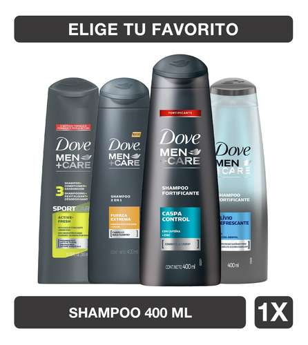 Dove Men + Care Shampoo 400ml