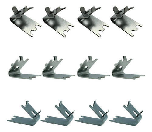 20158 Congelador Estante Clips 12 Pack Acero Inoxidable Cuad