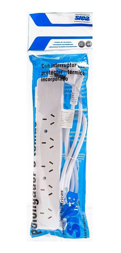 Prolongador M5 C/interruptor 1,3m Sica Color Blanco