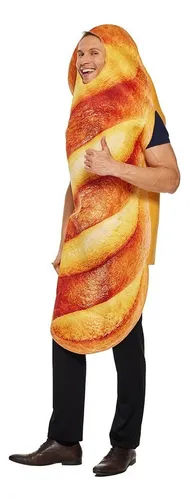 Disfraz De Pan Para Adultos Cosplay De Comida De Halloween