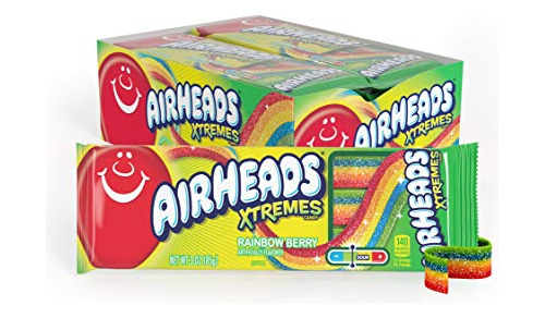 Airheads Xtremes Belts Sweetly Sour Candy Halloween Treat