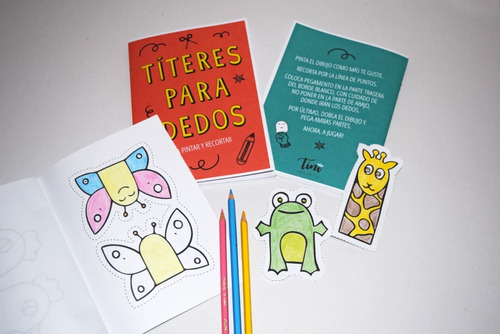 Titeres Para Dedos Libro Didactico Para Armar