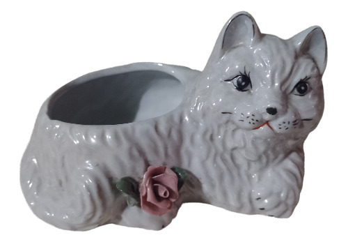 Figura Gato De Porcelana 