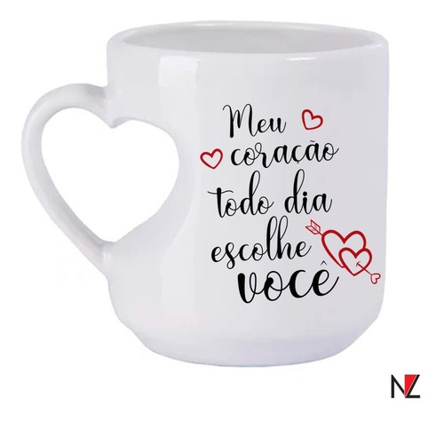 Imagem 1 de 1 de Caneca Coração - Personalizável